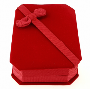 Velour box for bracelet or chain
