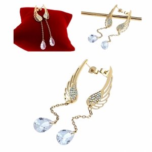 gold earrings made of stainless steel