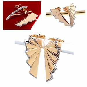 exclusive swarovski gold-plated earrings 