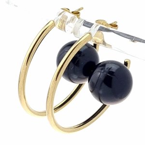 gold earrings made of stainless steel