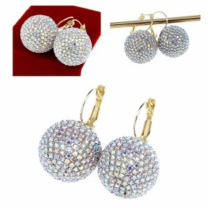 gold earrings made of stainless steel