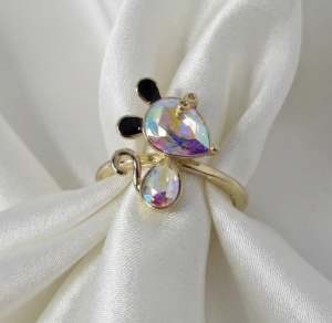 ring 18,30mm gold stainless steel