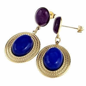 gold earrings made of stainless steel