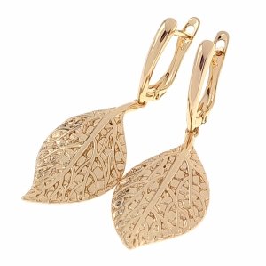 gold plated earrings with exclusive cubic zirconia