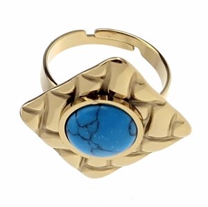 ring 18,30mm gold stainless steel