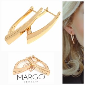 gold plated earrings with exclusive cubic zirconia