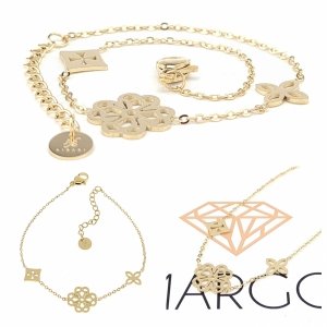 BRACELET GOLD CELEBRITY STAINLESS STEEL