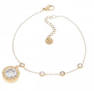BRACELET GOLD CELEBRITY STAINLESS STEEL