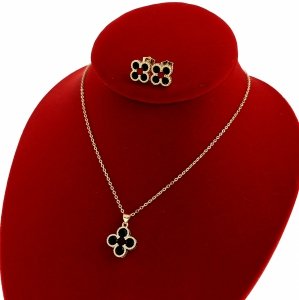 18k gold plated set pendant earrings xuping