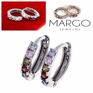 gold plated earrings with exclusive cubic zirconia