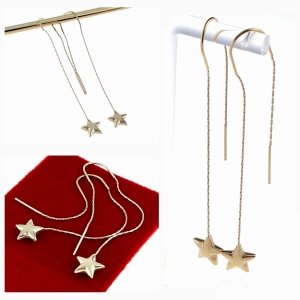 gold earrings made of stainless steel