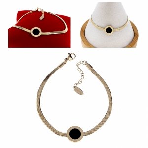 BRACELET GOLD CELEBRITY STAINLESS STEEL