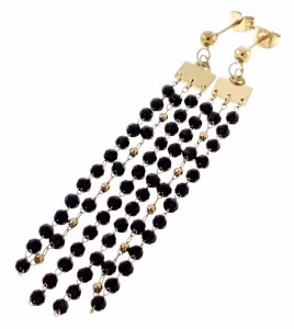 gold earrings made of stainless steel