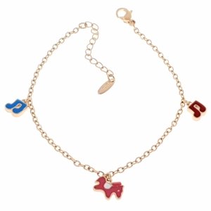 gold bracelet for a gold-plated leg