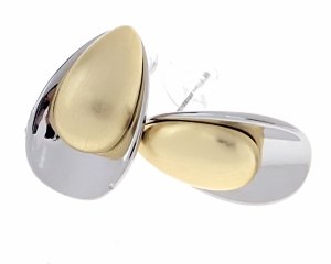 gold plated earrings with exclusive cubic zirconia