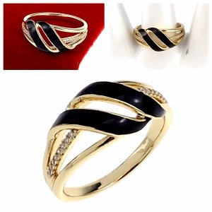 gold ring 18,60mm. gold-plated engagement xuping 