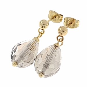 gold earrings made of stainless steel