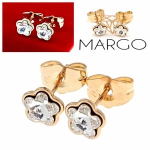 exclusive swarovski gold-plated earrings