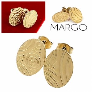 gold earrings made of stainless steel