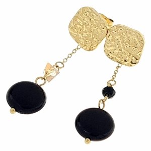 gold earrings made of stainless steel