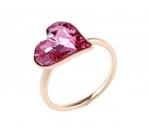 gold ring 17,60mm. gold-plated engagement xuping