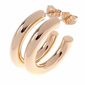 gold plated earrings with exclusive cubic zirconia