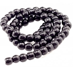 Glass beads faceted strands