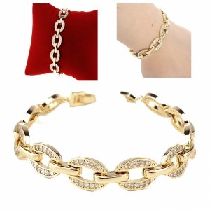 gold bracelet for a gold-plated leg