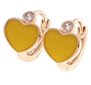 gold plated earrings with exclusive cubic zirconia