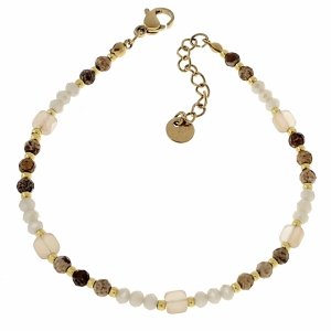 BRACELET GOLD CELEBRITY STAINLESS STEEL 