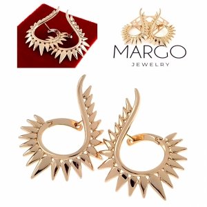exclusive swarovski gold-plated earrings