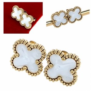 gold earrings made of stainless steel