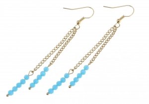 gold earrings made of stainless steel
