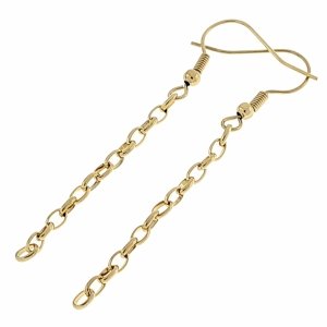 gold earrings made of stainless steel
