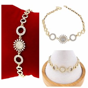 gold bracelet for a gold-plated leg
