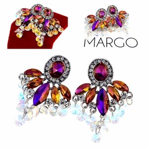 gold plated earrings with exclusive cubic zirconia