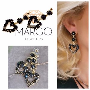 gold plated earrings with exclusive cubic zirconia