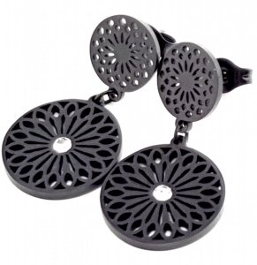 gold earrings made of stainless steel
