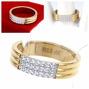 ring 19,00mm gold stainless steel