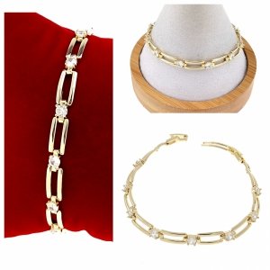 gold bracelet for a gold-plated leg
