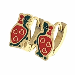 gold earrings made of stainless steel