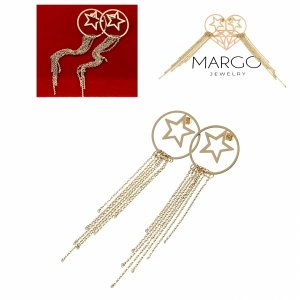 gold earrings made of stainless steel