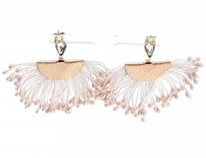 gold earrings made of stainless steel