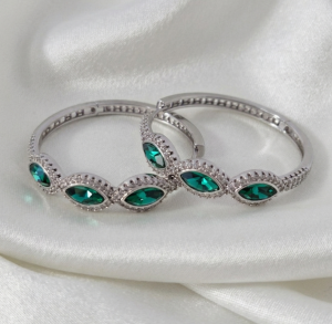 gold plated earrings with exclusive cubic zirconia