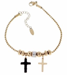 BRACELET GOLD CELEBRITY STAINLESS STEEL