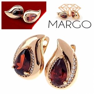 exclusive swarovski gold-plated earrings