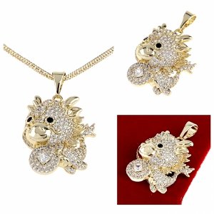 gold pendant 18k shiny xuping