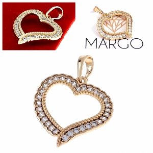 gold pendant 18k shiny xuping 