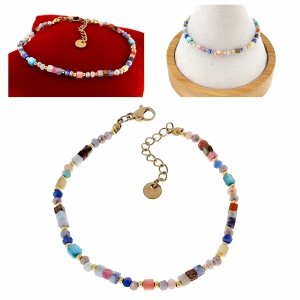 BRACELET GOLD CELEBRITY STAINLESS STEEL 