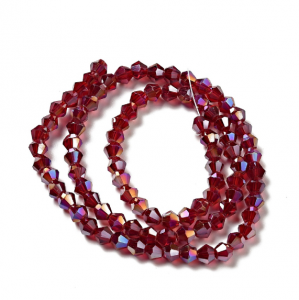Glass beads faceted strands
